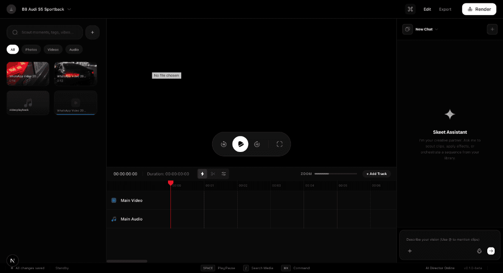 Skeet Studio Interface